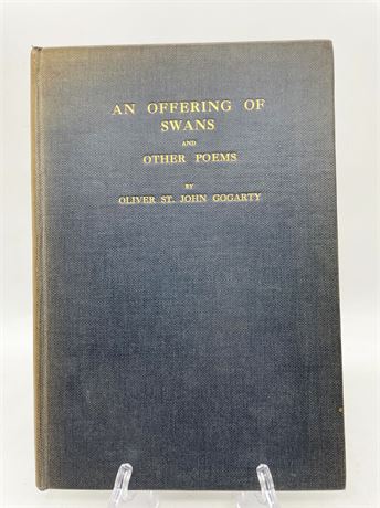 SIGNED Oliver St. John Gogarty "An Offering of Swans"
