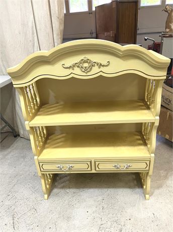 French Provincial Bookshelf Hutch