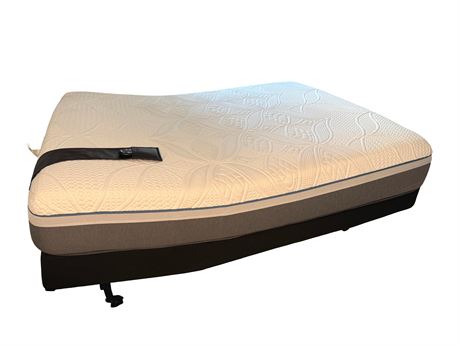 Queen Sealy Premier Hybrid Cobalt Rize Bed