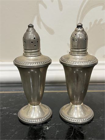 Sterling Silver Weighted Salt and Pepper Shakers