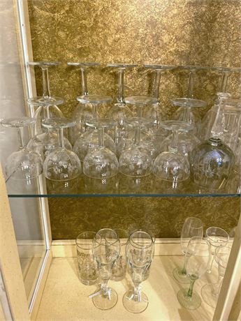 Wine Glasses & Crystal