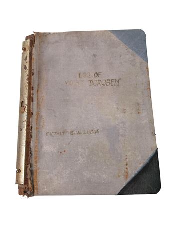 c. 1934 "Log of Yacht Doroben" Captain E.W. Lucas