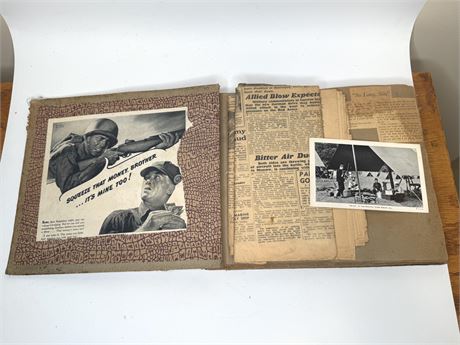 WWII Article Scrap Book