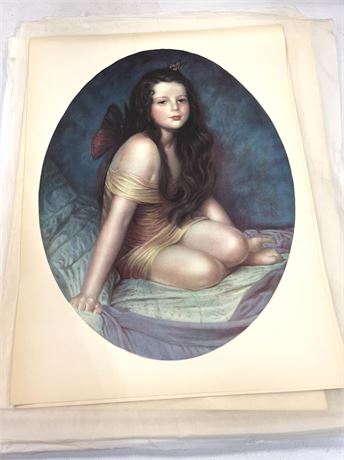 William Sergeant Kendall Pysche the Fairy Girl Art Prints