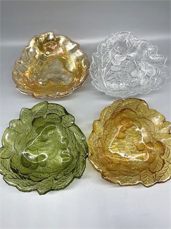 Glass Leaf Plates