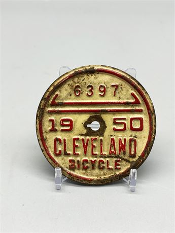 1950 Cleveland Bicycle Sign