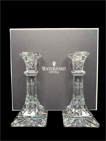 Waterford Crystal Lismore 8" Candlestick Pair