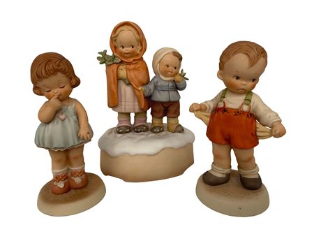 Enesco "Memories of Yesterday" Porcelain Figurines