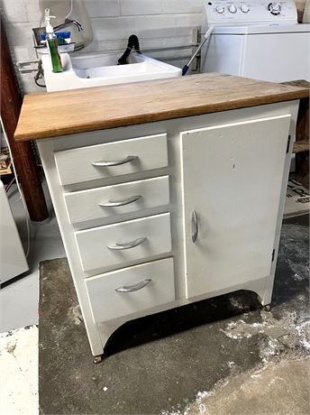Vintage Hoosier  Kitchen Cabinet