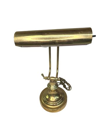 Vintage Brass Piano or Banker's Lamp