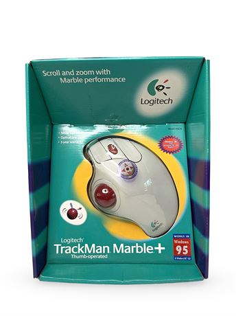 NEW Logitech Trackman Marble+ Mouse