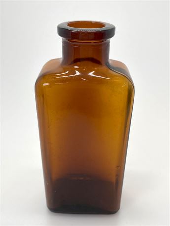 Amber Antique Medicine Bottle