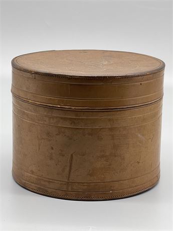 Round Leather Box