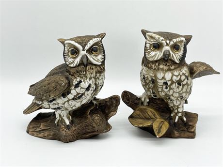 Homco Owl Figurines