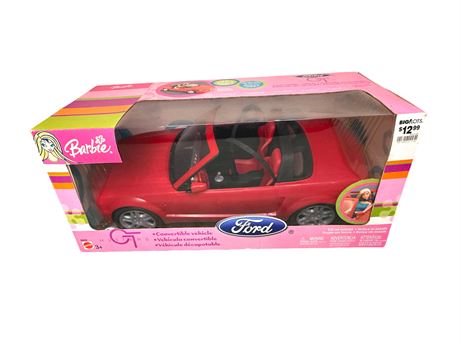 Barbie Ford Mustang GT Red Convertible Car