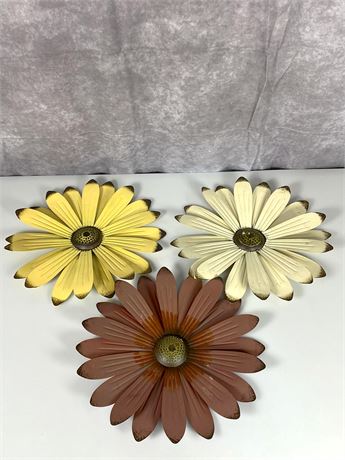 12" Decorative Metal Flowers