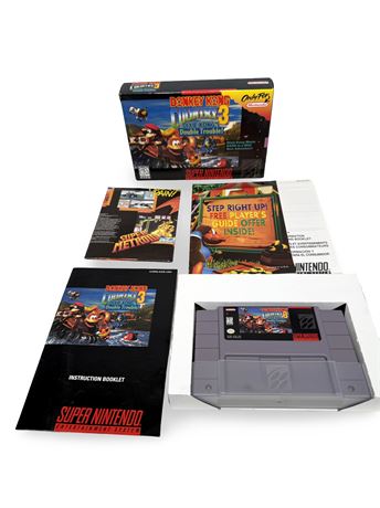 Donkey Kong Country 3 (Super Nintendo, 1996) Box Manual Complete CIB