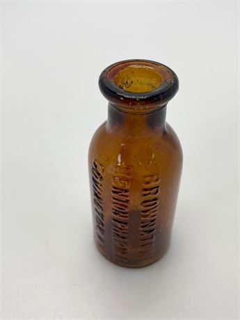Antique Pharmacy Bottle Brownstone
