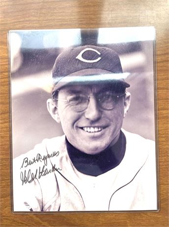 Mel Harder Autograph Photo