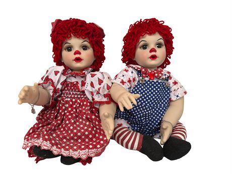 Marie Osmond Raggedy Ann and Andy Porcelain Dolls