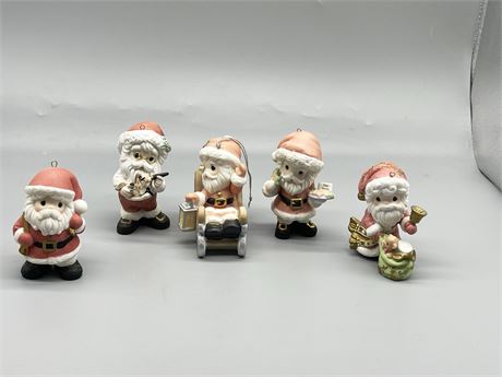 Porcelain Santas