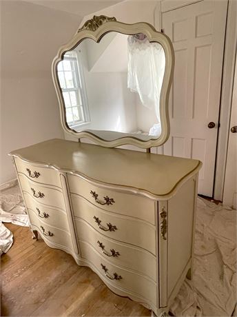 French Provincial Dresser with Mirror
