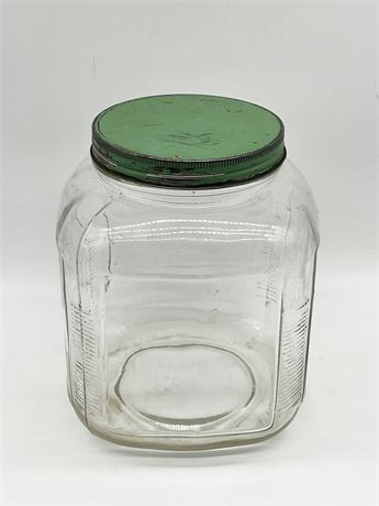 Large Glass Cookie Jar #1