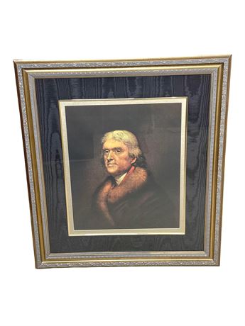 Thomas Jefferson Framed Print in Wood Frame by The Ashton Co.