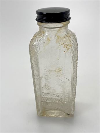 1930s Dr. Ellis Wave Set Embossed Bottle