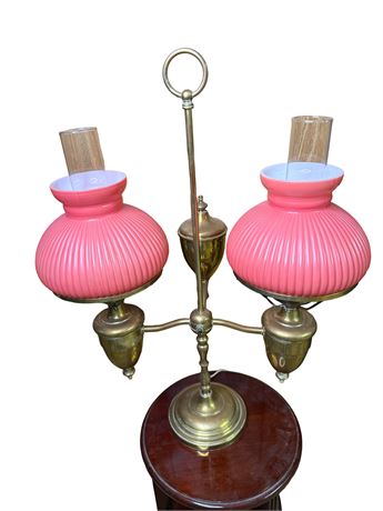 Brass Double Arm Student Lamp