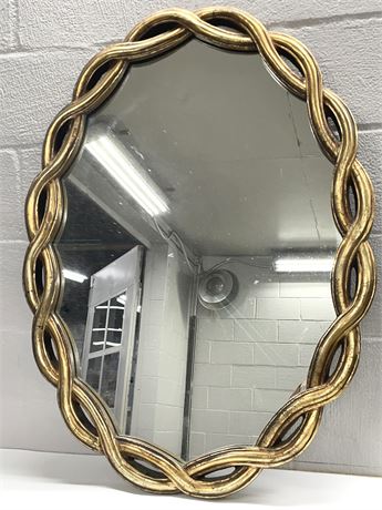 Oval Gold Gilt Mirror Lot 2
