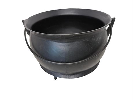 Antique Cast Iron Cauldron Pot