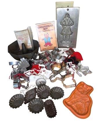 Large Vintage Cookie Cutter Lot